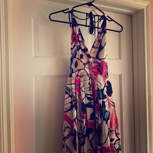 Bebe silk halter Dress